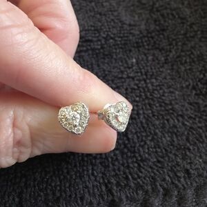 14K White Gold/ Diamond Earrings